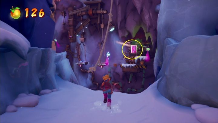 Aby przedostać się dalej musisz złapać się danego punktu - Crash 4: Prosto z mostu - solucja, opis przejścia - Crash Bandicoot 4 - poradnik, solucja