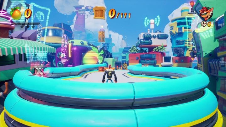 Na mapie Bieg po przekąski możesz zdobyć 171 skrzyń - Crash 4: Bieg po przekąski - solucja, opis przejścia - Crash Bandicoot 4 - poradnik, solucja