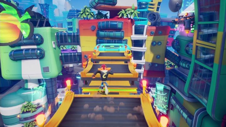 Zacznijmy od tego, że już pierwsze platformy, na które natrafisz są dla Ciebie niebezpieczne - Crash 4: Bieg po przekąski - solucja, opis przejścia - Crash Bandicoot 4 - poradnik, solucja