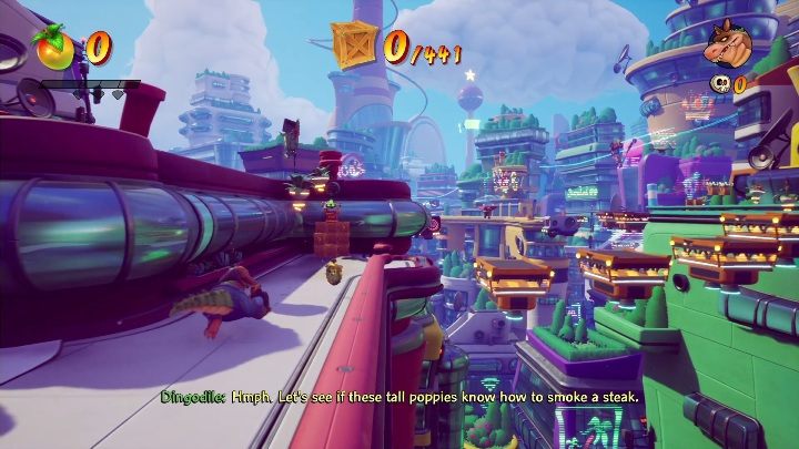 Na mapie Godzina szczytu możesz zdobyć 171 skrzyń - Crash 4: Godzina szczytu - solucja, opis przejścia - Crash Bandicoot 4 - poradnik, solucja