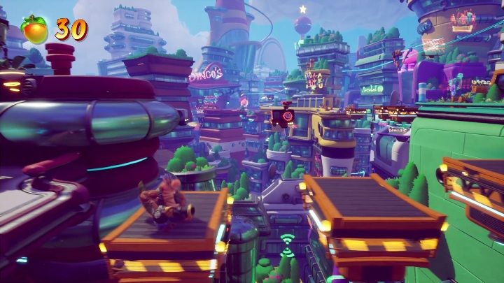 Zaczniesz od szybkiego przeskoku na drugą stronę mapy - Crash 4: Godzina szczytu - solucja, opis przejścia - Crash Bandicoot 4 - poradnik, solucja