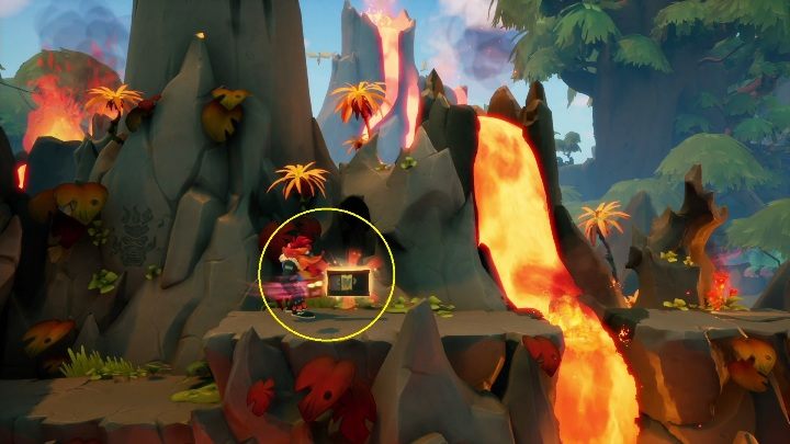 Taśmę zdobędziesz zaraz po zeskoczeniu z gałęzi - Crash 4: Skok do przeszłości - solucja, opis przejścia - Crash Bandicoot 4 - poradnik, solucja