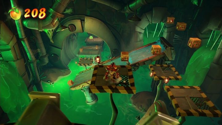 Idąc dalej natrafisz na platformy, po których możesz przejść - Crash 4: Fabryka Nitro - solucja, opis przejścia - Crash Bandicoot 4 - poradnik, solucja