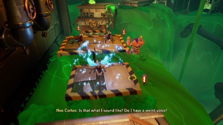 Kolejna sekwencja jest bardzo nieprzyjemna - Crash 4: Fabryka Nitro - solucja, opis przejścia - Crash Bandicoot 4 - poradnik, solucja