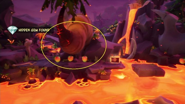 Ukryty diament znajdziesz za drugą ucieczką przed dinozaurem - Crash 4: Zryw dinozaura - solucja, opis przejścia - Crash Bandicoot 4 - poradnik, solucja