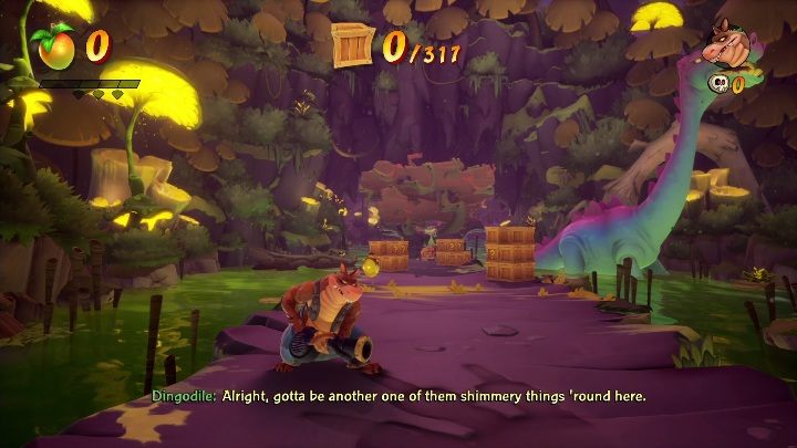 Na mapie Zablokowana droga możesz zdobyć 317 skrzyń - Crash 4: Zablokowana droga - solucja, opis przejścia - Crash Bandicoot 4 - poradnik, solucja