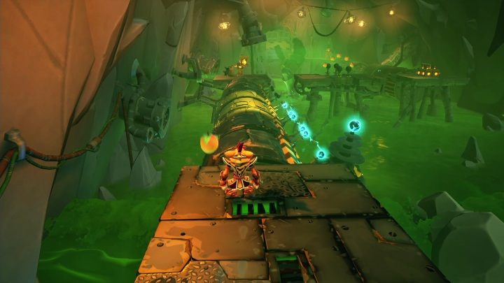 Już na starcie zobaczysz zmorę tego poziomu - Crash 4: Toksyczne tunele - solucja, opis przejścia - Crash Bandicoot 4 - poradnik, solucja