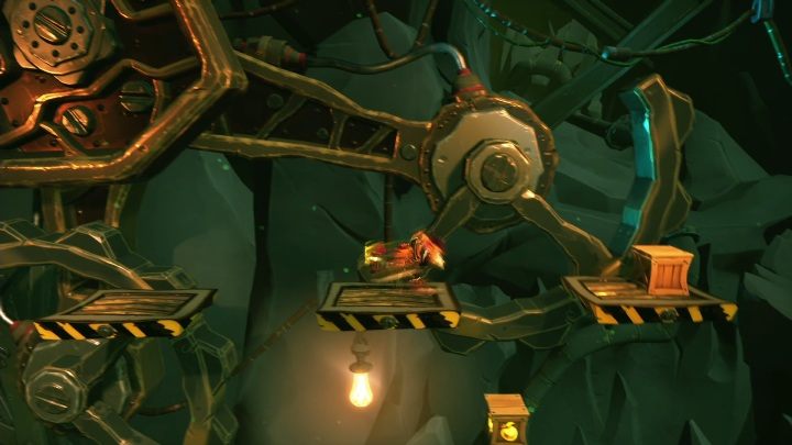 Na górę musisz dostać się po dość stabilnych platformach, które poruszają się w określony sposób - Crash 4: Toksyczne tunele - solucja, opis przejścia - Crash Bandicoot 4 - poradnik, solucja