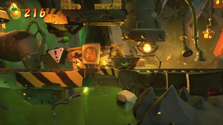 Sekwencja z wagonikami może przyprawić Ci niepotrzebne nerwy - Crash 4: Toksyczne tunele - solucja, opis przejścia - Crash Bandicoot 4 - poradnik, solucja
