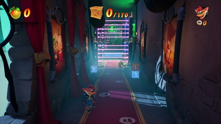 Na mapie Zamek Cortexa możesz zdobyć 170 skrzynie - Crash 4: Zamek Cortexa - solucja, opis przejścia - Crash Bandicoot 4 - poradnik, solucja