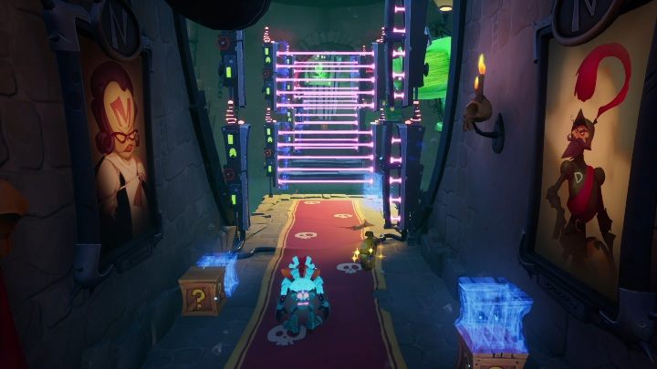 Na samym początku planszy otrzymasz maskę modyfikującą teren - Crash 4: Zamek Cortexa - solucja, opis przejścia - Crash Bandicoot 4 - poradnik, solucja