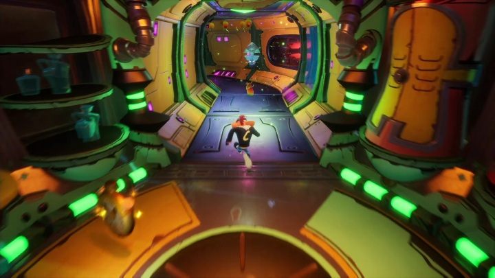 Już na początku tego poziomu otrzymasz maskę, która może zmienić Twoją perspektywę - Crash 4: Gotowy do startu - solucja, opis przejścia - Crash Bandicoot 4 - poradnik, solucja