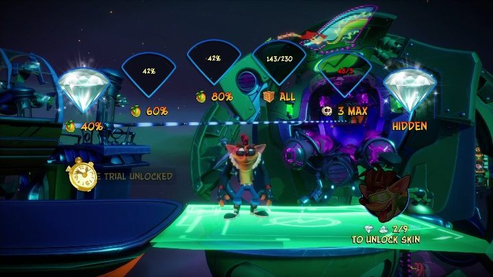 Na mapie Błąd pokładowy możesz zdobyć 6 diamentów - Crash 4: Błąd pokładowy - solucja, opis przejścia - Crash Bandicoot 4 - poradnik, solucja