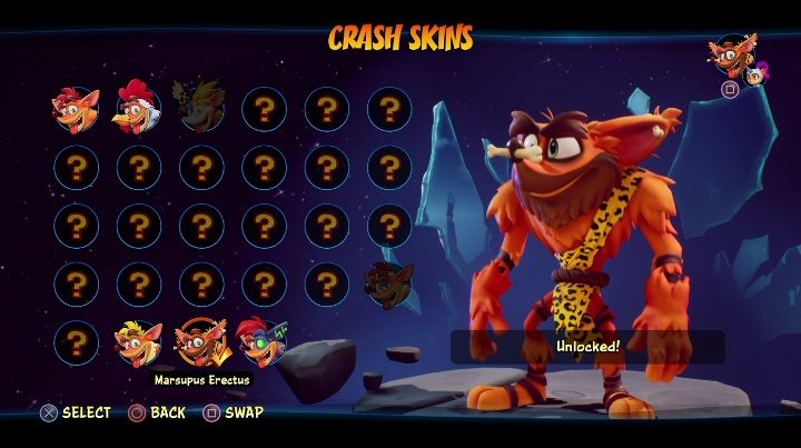 Sposób odblokowania: dostępna od początku gry - Crash 4: Crash - skórki, jak odblokować - Crash Bandicoot 4 - poradnik, solucja