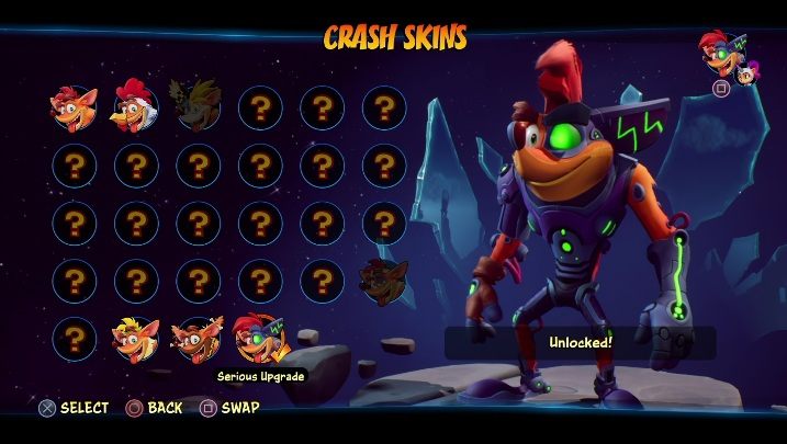 Sposób odblokowania: dostępna od początku gry - Crash 4: Crash - skórki, jak odblokować - Crash Bandicoot 4 - poradnik, solucja