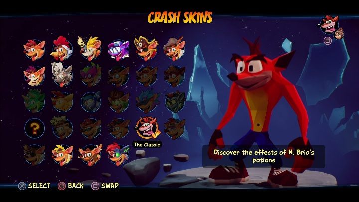 Sposób odblokowania: odkryj efekt mikstur N - Crash 4: Crash - skórki, jak odblokować - Crash Bandicoot 4 - poradnik, solucja