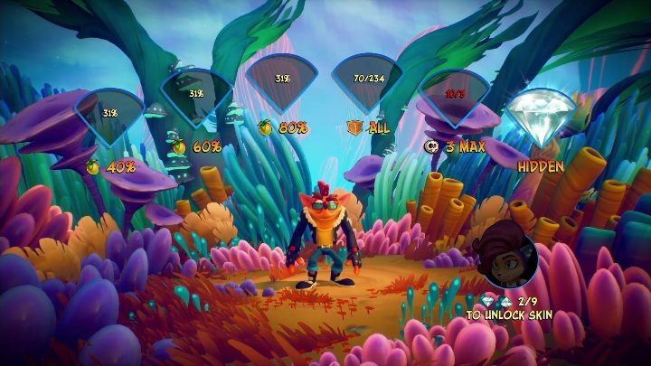 Na mapie Awaryjne lądowanie możesz zdobyć 6 diamentów - Crash 4: Awaryjne lądowanie - solucja, opis przejścia - Crash Bandicoot 4 - poradnik, solucja