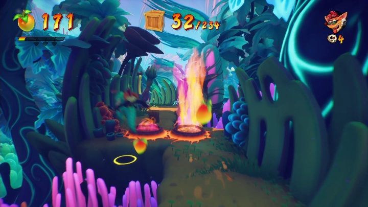 Prawie koniec - czas na kolejną sekwencję z małym dinozaurem - Crash 4: Awaryjne lądowanie - solucja, opis przejścia - Crash Bandicoot 4 - poradnik, solucja