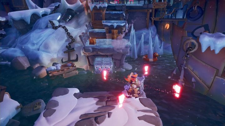 Kawałek dalej dokładnie ta sama historia - Crash 4: Śnieżny spacer (Snow Way Out) - Crash Bandicoot 4 - poradnik, solucja