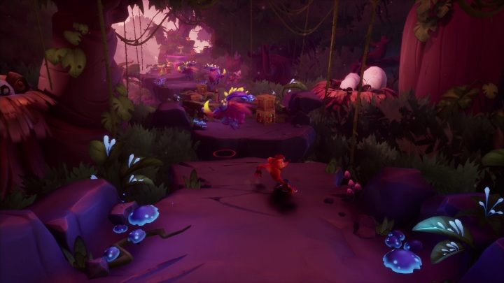 Zacznijmy od tego, że już na starcie napotkasz przeciwników - Crash 4: Zryw dinozaura (Dino Dash) - Crash Bandicoot 4 - poradnik, solucja