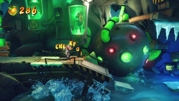 Zaraz za punktem zapisu znajdziesz niewielki obszar przez, który musisz przeskoczyć - Crash 4: Sekretne taśmy - gdzie znaleźć, lokalizacja - Crash Bandicoot 4 - poradnik, solucja