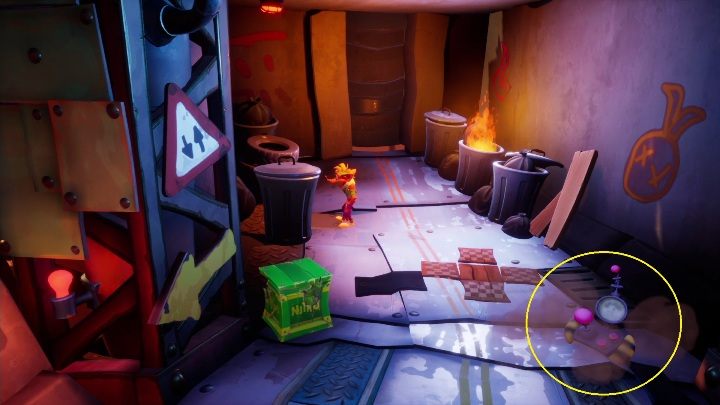 Po pierwszym odcinku, w którym uciekasz w stalowej kulce trafisz na punkt zapisu - Crash 4: Zielony klejnot - gdzie znaleźć, lokalizacja diamentu - Crash Bandicoot 4 - poradnik, solucja