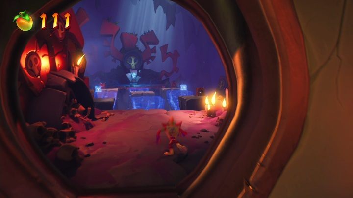 Po miejscu z bonusem jest punkt zapisu - Crash 4: Czerwony klejnot - gdzie znaleźć, lokalizacja diamentu - Crash Bandicoot 4 - poradnik, solucja