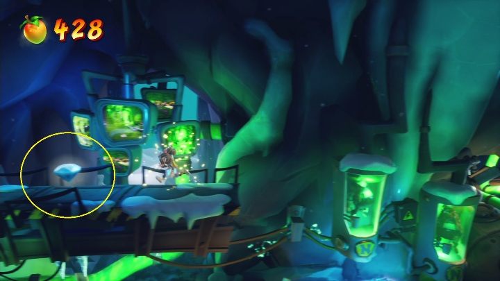 Na ostatniej platformie znajdującej się w tamtym miejscu czeka na Ciebie diament - Crash 4: Diamenty - gdzie znaleźć, lokalizacja - Crash Bandicoot 4 - poradnik, solucja