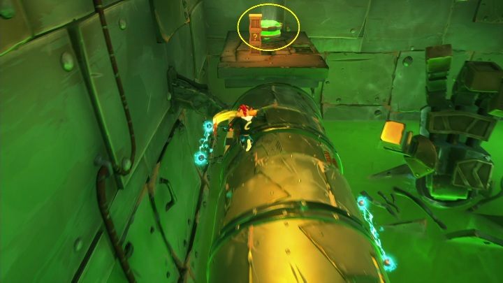 Po drodze uważaj na prąd, który może porazić Twoją postać - Crash 4: Sekretny etap - jak odblokować? - Crash Bandicoot 4 - poradnik, solucja