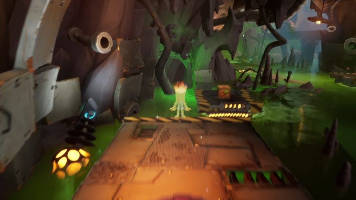 Początek jest chyba najtrudniejszą częścią czerwonego etapu - Crash 4: Sekretny etap - jak odblokować? - Crash Bandicoot 4 - poradnik, solucja