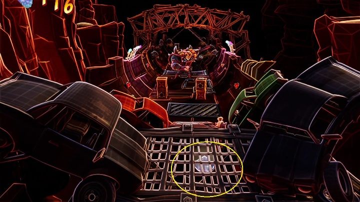 Ukryty diament znajdziesz zaraz za wejściem na bonusowy poziom, musisz po prostu wślizgnąć się pod metalową kratę - Crash 4: Diamenty (Poziomy Na Odwrót) - lista, lokalizacja - Crash Bandicoot 4 - poradnik, solucja