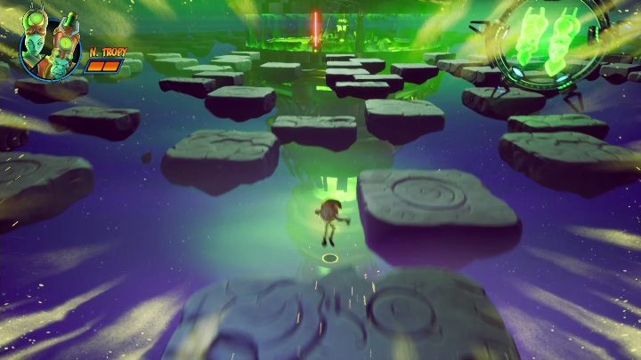 Następnie dostaniesz maskę spowalniającą czas - Crash 4: N. Tropy - boss, jak pokonać - Crash Bandicoot 4 - poradnik, solucja