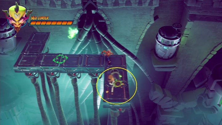 Aby zakończyć pierwszą fazę musisz uderzyć przeciwnika, który pojawi się na mapie - Crash 4: Neo Cortex, finałowa walka - jak pokonać? - Crash Bandicoot 4 - poradnik, solucja