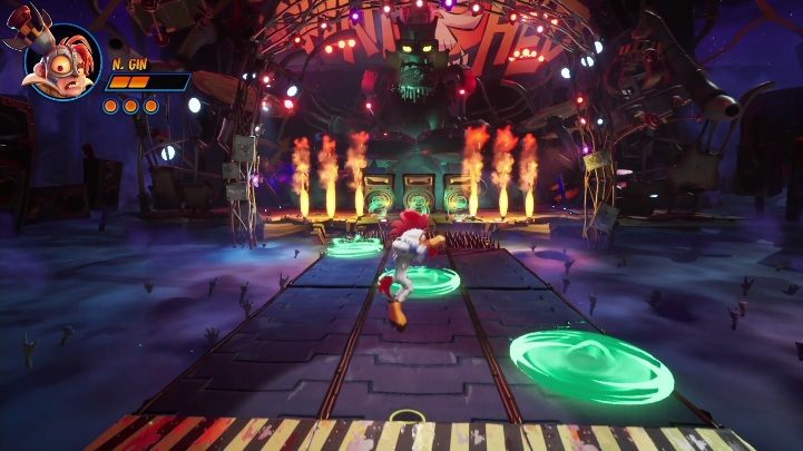 Kolejne utrudnienie - Crash 4: N. Gin (Sceniczny Debiut) - boss, jak pokonać - Crash Bandicoot 4 - poradnik, solucja