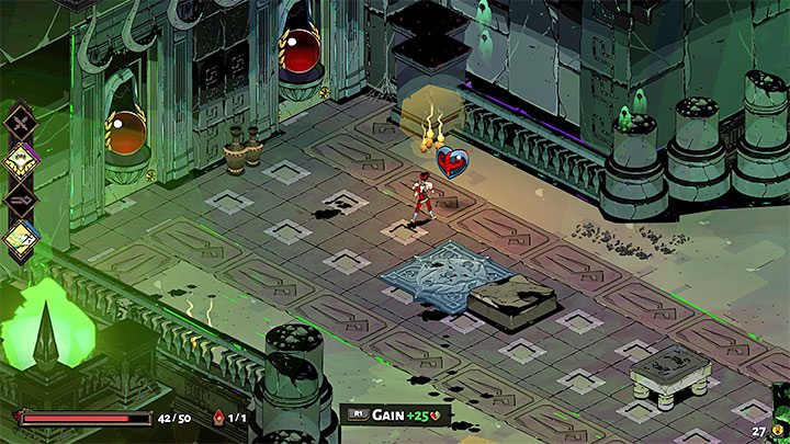 Podczas przeprawy rozglądajcie się za Sercami Centaura - przede wszystkim za tymi, które są nagrodami z komnat, choć pojedyncze możecie też odnajdywać w sklepach Charona - Hades: Przechodzenie gry, praktyczne porady - Hades - poradnik do gry