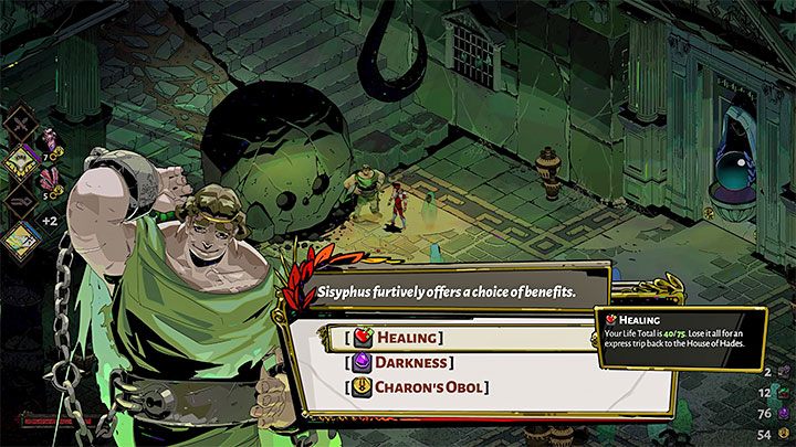 Opcje odnawiania punktów zdrowia mogą też być powiązane ze spotkaniami ze specjalnymi postaciami niezależnymi, np - Hades: Jak leczyć rany? - Hades - poradnik do gry