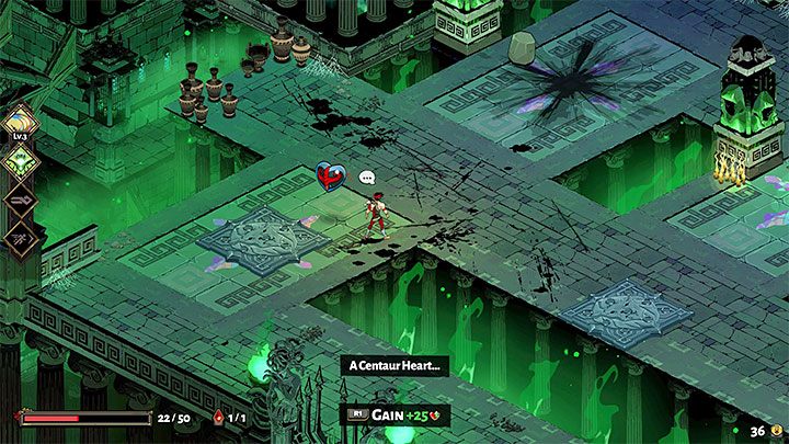 Zagreus domyślnie rozpoczyna każdą próbę mając zaledwie 50 punktów zdrowia - Hades: Jak leczyć rany? - Hades - poradnik do gry