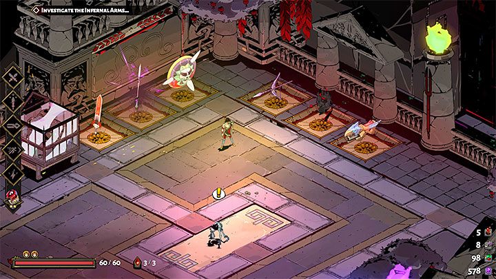 4) Odblokowane bronie - Raz zakupione bronie (dzięki zużyciu kluczy chtonicznych) pozostaną już z Wami na stałe i nie trzeba ich ponownie kupować - Hades: Co jest przenoszone wraz z postępem? - Hades - poradnik do gry