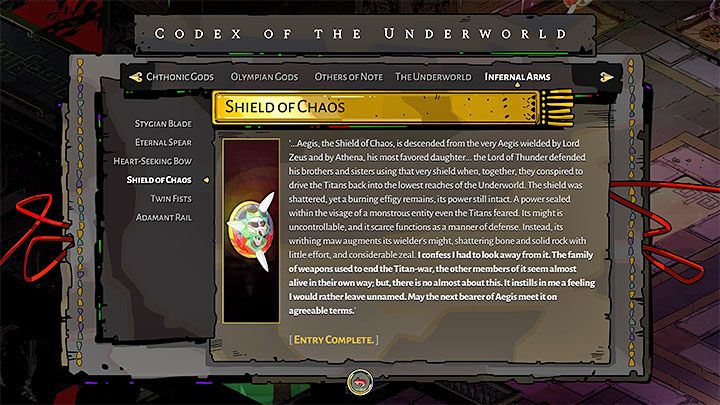 Tarcza Chaosu to broń uniwersalna, tzn - Hades: Tarcza Chaosu (Shield of Chaos) - Hades - poradnik do gry