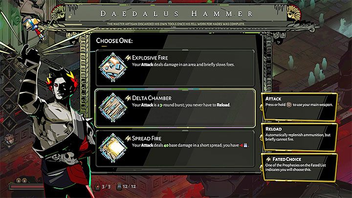 Miotacz w przeciwieństwie do łuku wymaga domyślnie przeładowań - domyślna pojemność magazynka to 12 pocisków (ulepszenia mogą ją zwiększać) - Hades: Adamantowy Miotacz (Adamant Rail) - Hades - poradnik do gry