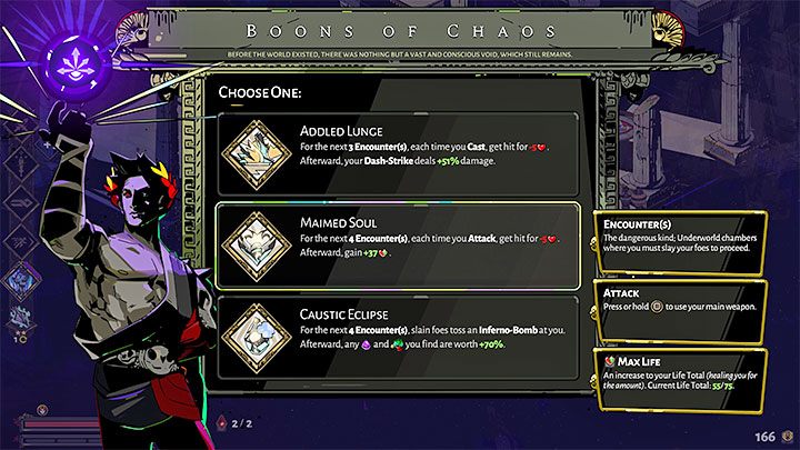 Każda wizyta w Chaosie pozwala na odbycie nowej rozmowy z tą postacią, ale ważniejsza jest możliwość przystępowania do wyzwań Chaosu - Hades: Jak odblokować Chaos? - Hades - poradnik do gry