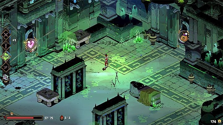 Każda kraina w grze składa się z losowo generowanych komnat i za wyjątkiem ostatniej krainy w każdej próbie musicie zaliczyć kilkanaście pomieszczeń po to żeby móc przejść do kolejnego biomu - Hades: Struktura podziemi - Hades - poradnik do gry