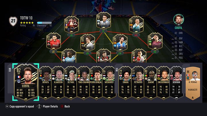LP - FIFA 21: Drużyna Tygodnia 10 (TOTW 10) - FIFA 21 - poradnik do gry
