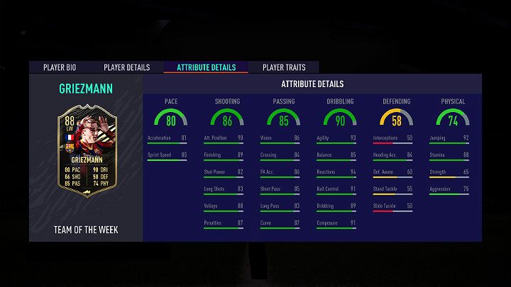 Najlepszym zawodnikiem w dziesiątej odsłonie Drużyny Tygodnia w grze FIFA 21 jest Antoine Griezmann - francuski piłkarz występujący na pozycji napastnika w hiszpańskim klubie FC Barcelona - FIFA 21: Drużyna Tygodnia 10 (TOTW 10) - FIFA 21 - poradnik do gry