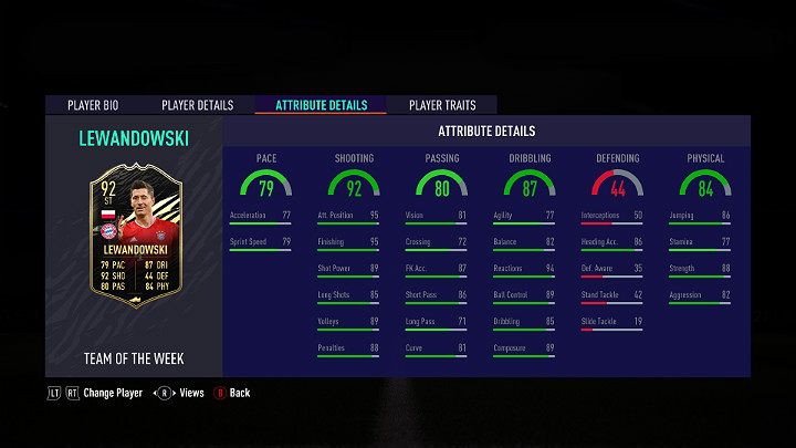 Najlepszym piłkarzem w drugiej odsłonie Drużyny Tygodnia w grze FIFA 21 jest Robert Lewandowski - polski piłkarz występujący na pozycji napastnika w najlepszym niemieckim klubie FC Bayern München - FIFA 21: Drużyna Tygodnia 2 (TOTW 2) - FIFA 21 - poradnik do gry