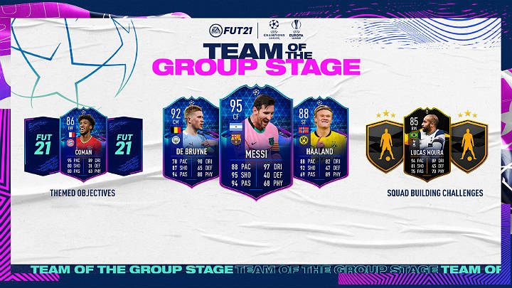 W specjalnym składzie Drużyna Fazy Grupowej (TOTGS) można wyróżnić wielu znanych zawodników jak Marcus Rashford, Kevin De Bruyne, Erling Haaland, Trent Alexander-Arnold czy Bruno Fernandes - FUT 21: Drużyna Fazy Grupowej (TOTGS) - Pełen skład, zadania, SBC - FIFA 21 - poradnik do gry