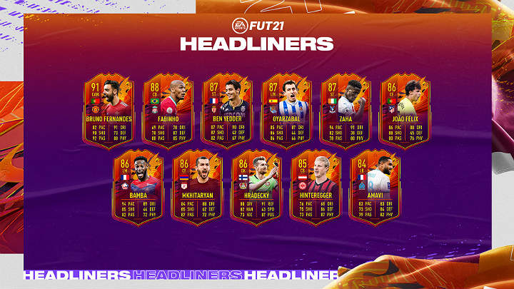 LP - FUT 21: Bohaterowie nagłówków/Headliners - 1 drużyna - FIFA 21 - poradnik do gry