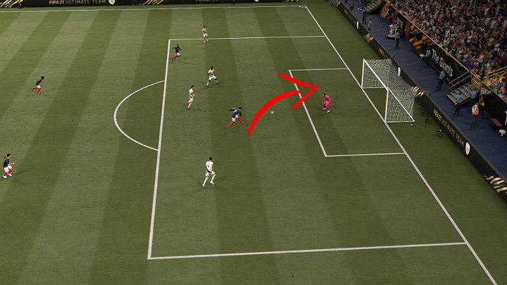Cięte strzały nie są zbyt celne więc poprawne ich wykorzystywanie będzie wymagało wiele praktyki - FIFA 21: Strzały na bramkę - FIFA 21 - poradnik do gry