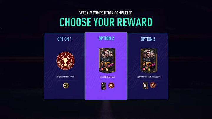 W trakcie odbierania nagród za Divison Rivals w grze FIFA 21 można zdecydować się na jedną z trzech opcji - FUT 21: Nagrody za Division Rivals - kiedy? - FIFA 21 - poradnik do gry