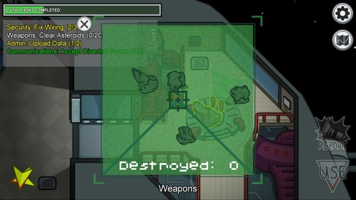 Jednym z takich zadań jest Clear Asteroids na mapie The Skeld - Among Us: Tasks - których nie udawać? - Among Us - poradnik do gry